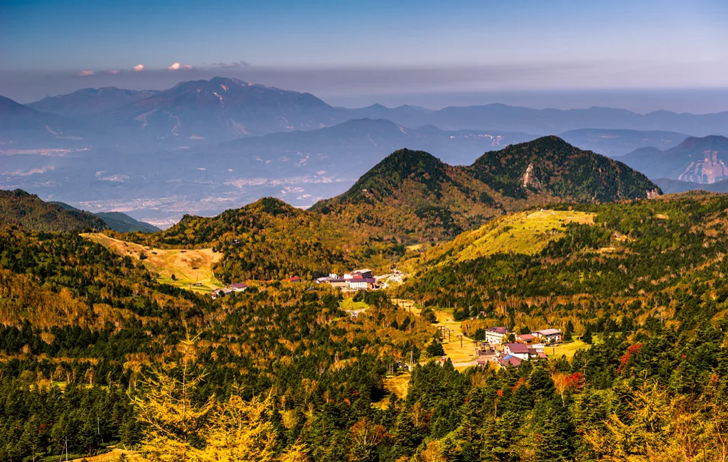 Winter mountain landscape in Shiga Kogen